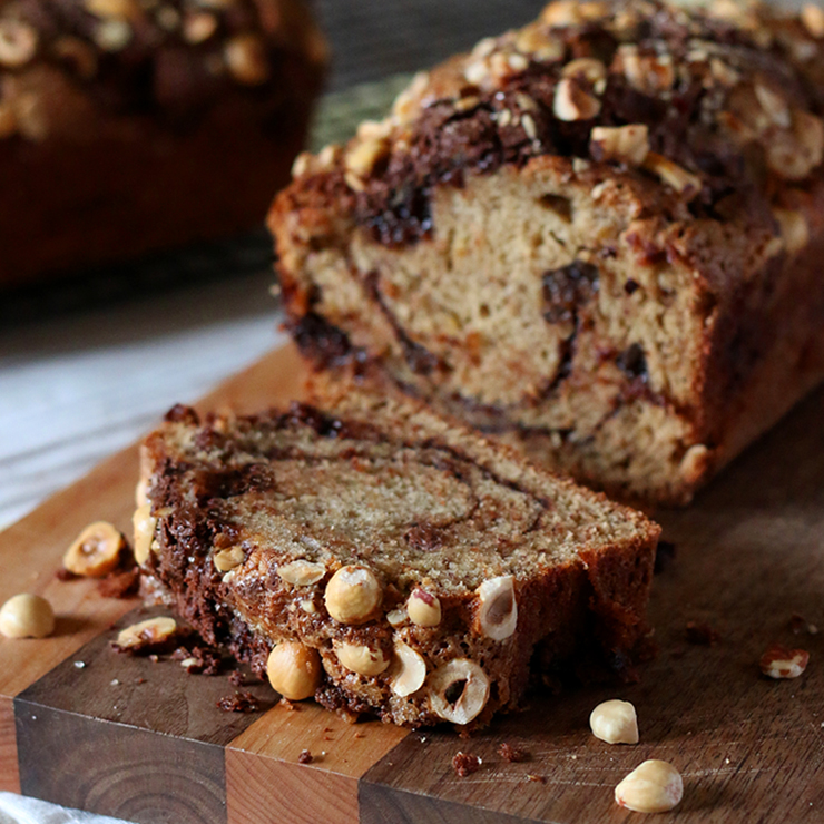 Banana Nutella Bread Banana Nutella Bread