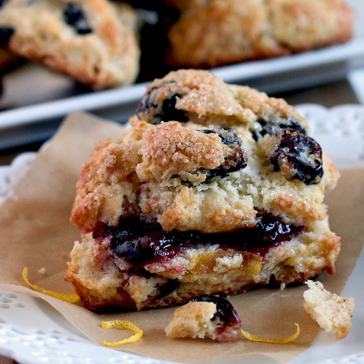 Sour Lemon Cherry Scones Sour Lemon Cherry Scones