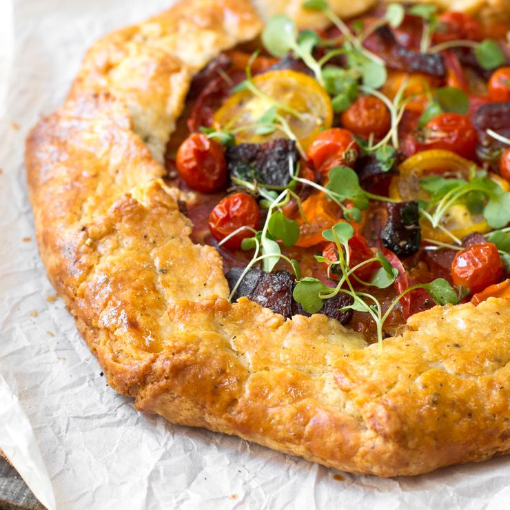 A close up of BeckySue's BLT Galette