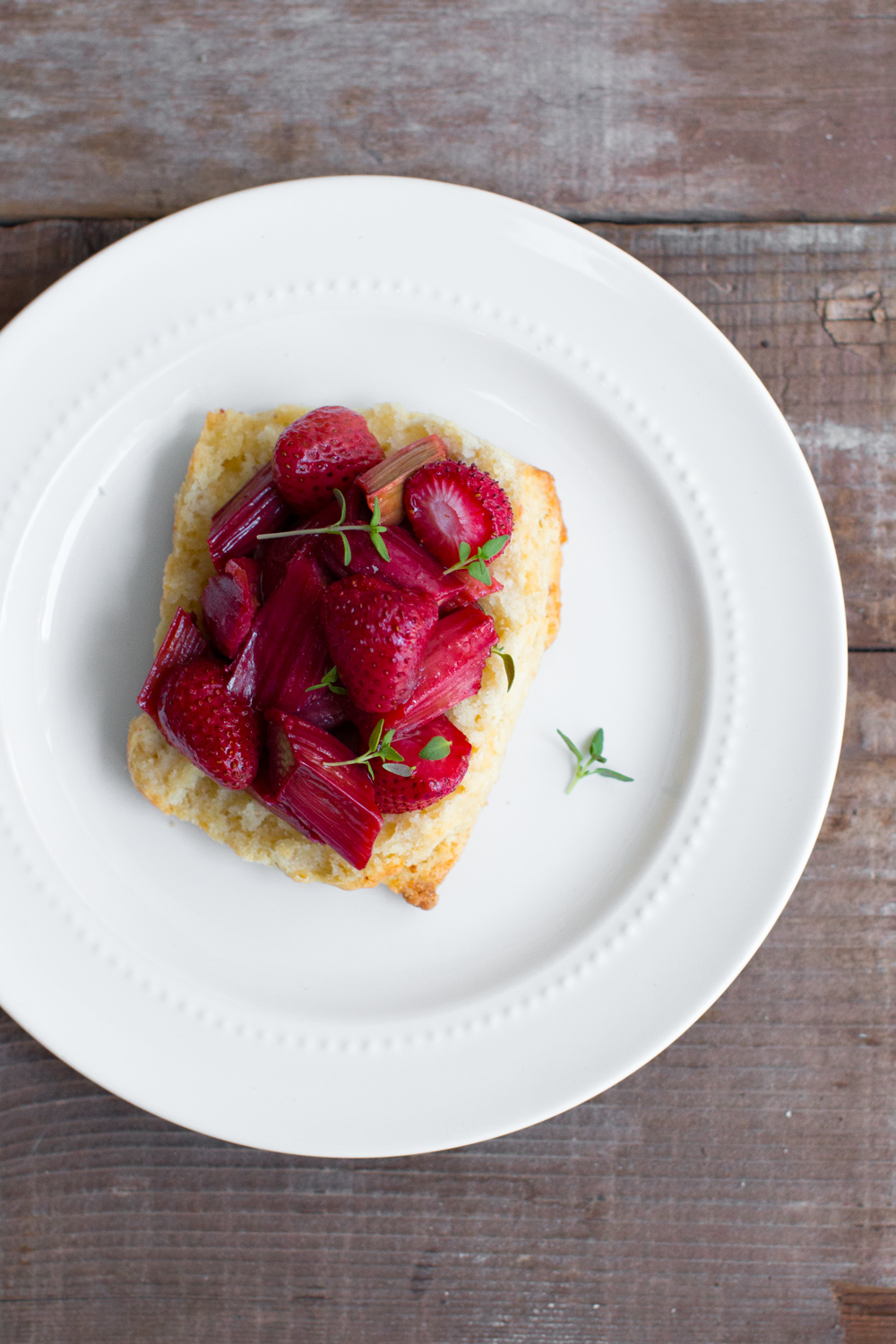 Strawberry Rhubarb Shortcake
