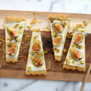 Fig Mascarpone Tart With Pistachio Black Pepper Crust
