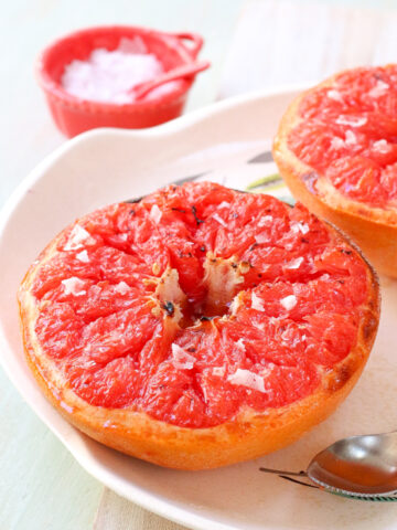 Broiled Grapefruit with Brown Sugar and Sea Salt