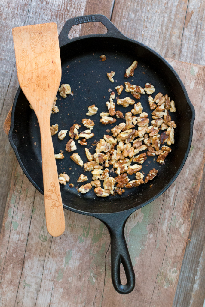 Toasting walnuts