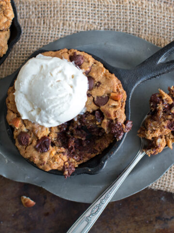 Mini Oregon Trail Skillet Cookies