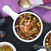Fig Pistachio Oatmeal Brûlée by Baking The Goods