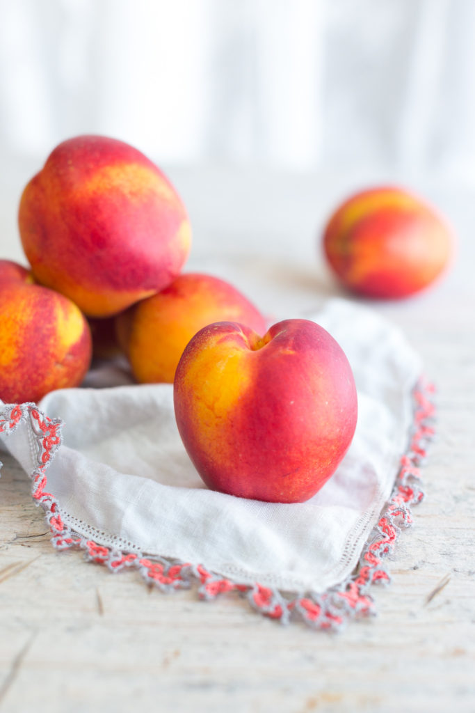Fresh nectarines.