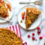 Cran Apple Brown Butter Crumble Pie by Baking The Goods.