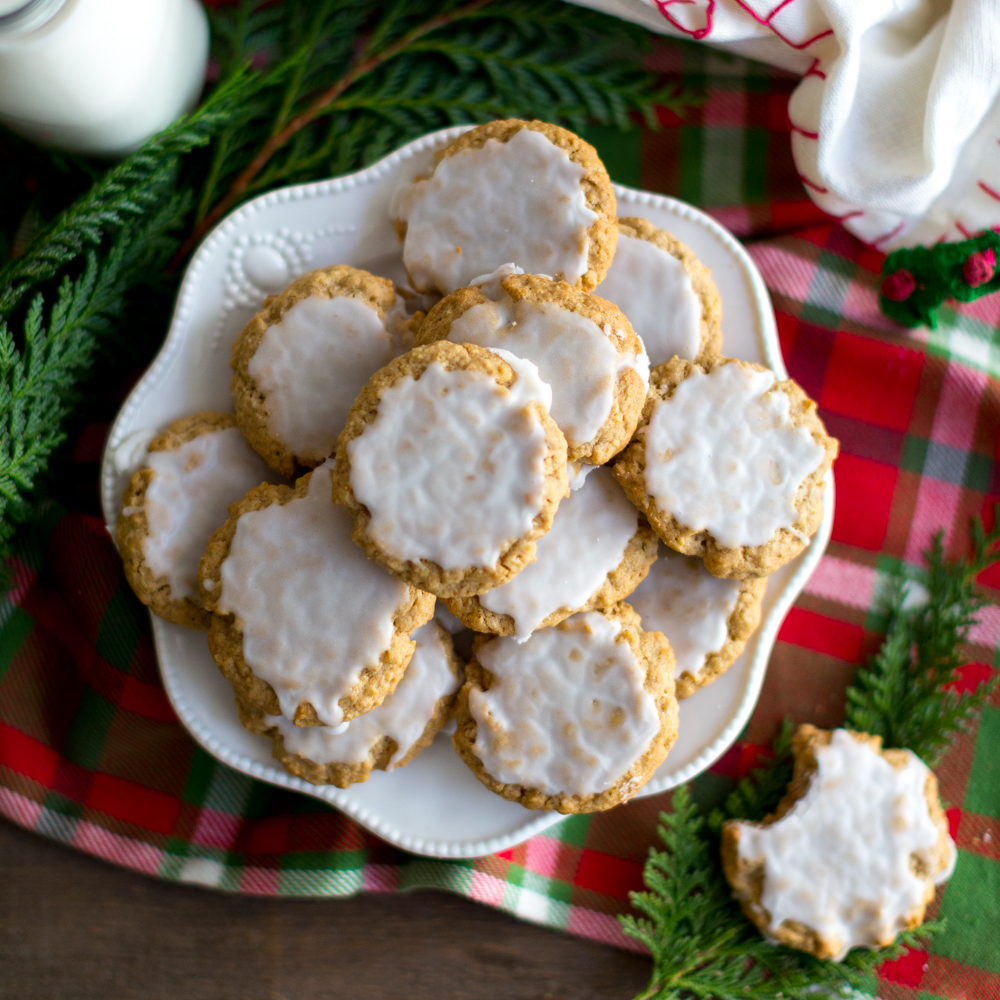 Chinese Five Spice Iced Oatmeal Cookies by Baking The Goods.