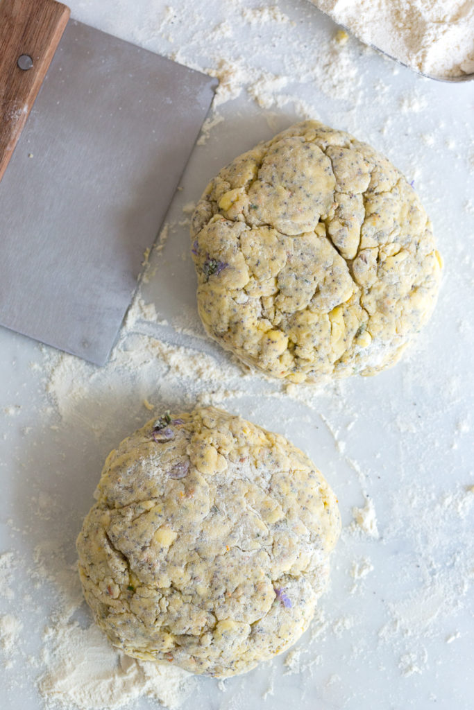 Scone dough disks