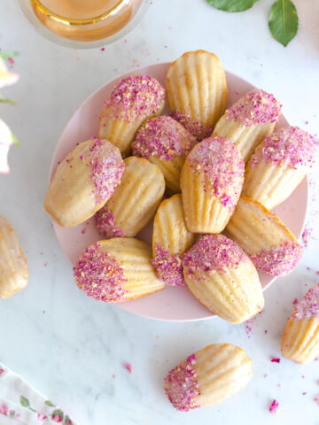 Rose Rosé Madeleines by Baking The Goods