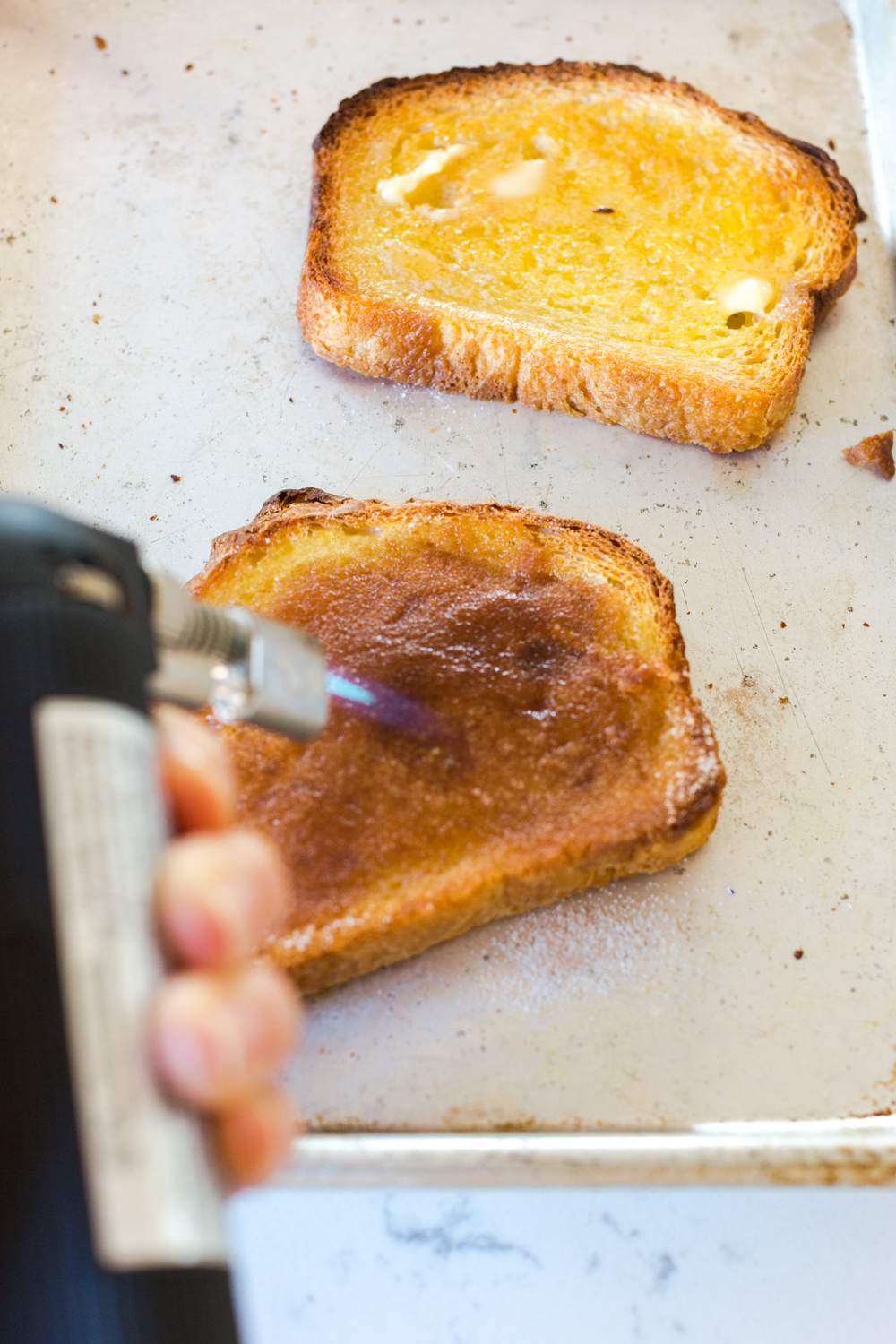 Torching Cinnamon Toast Brûlée