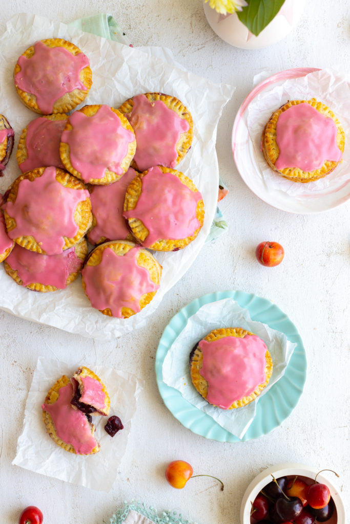 Summery Cherry Hand Pies with Cream Cheese Crust