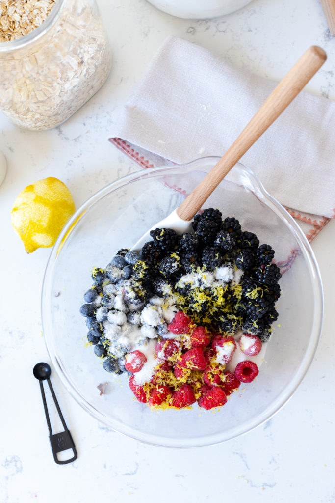 Mixed berry filling