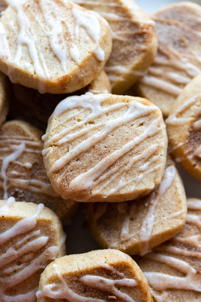 Snickerdoodle Shortbread Cookie stack