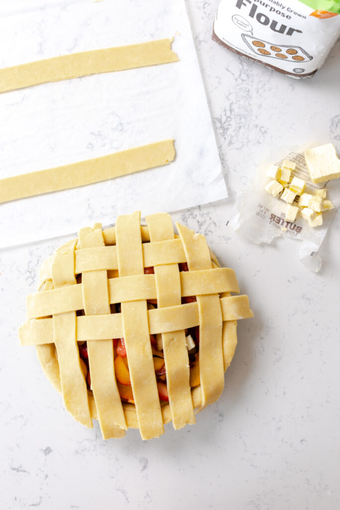 pie top weave step 9