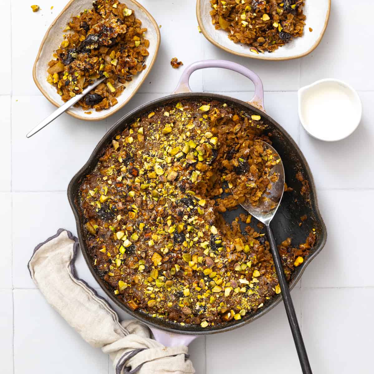 Baked Prune Apple Oatmeal Brûlée by Baking The Goods