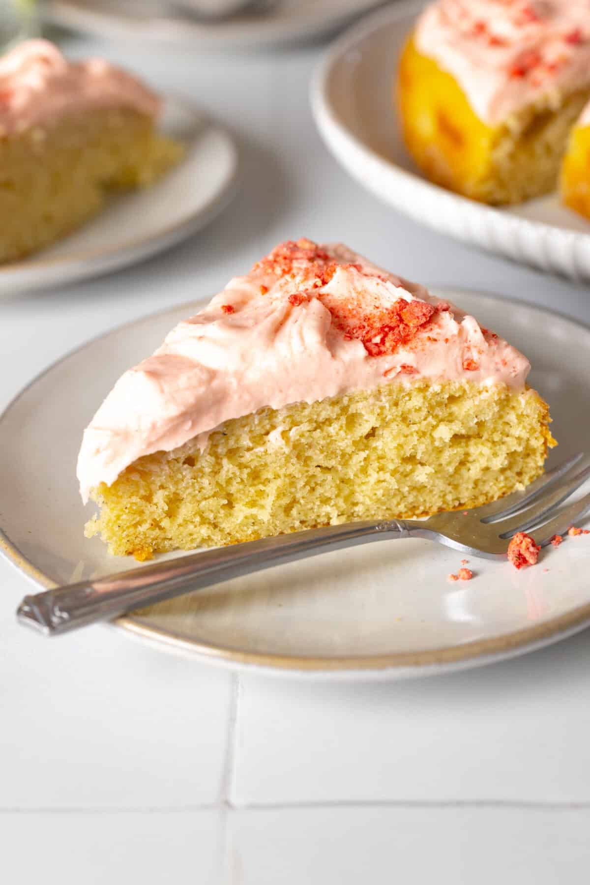Slice of Pink Cake