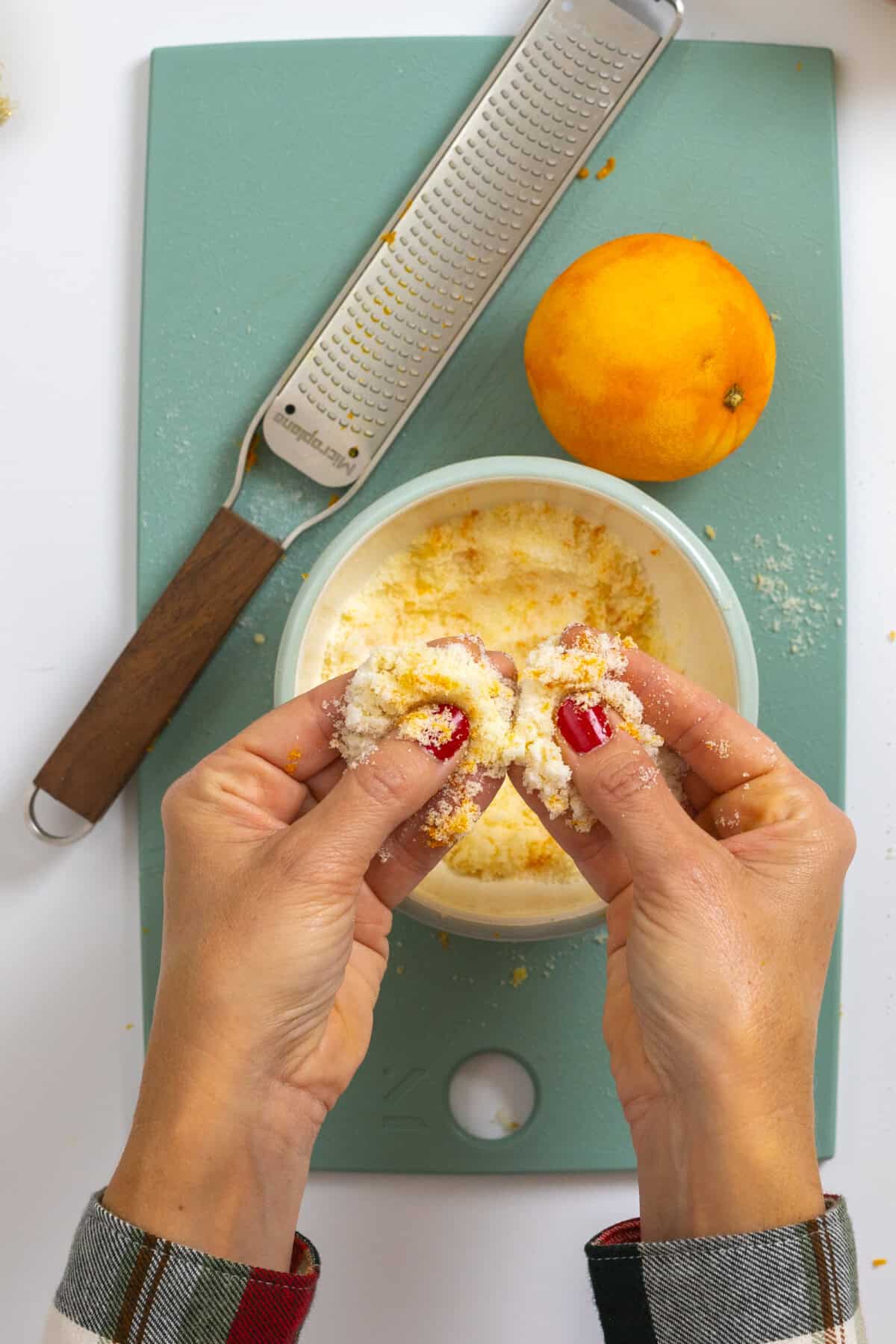 orange zest sugar