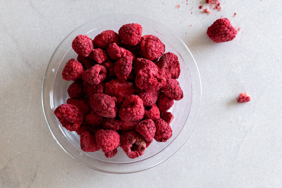 Freeze dried raspberries